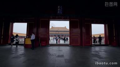 北京故宫文化低视角延时摄影高清实拍