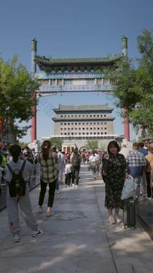 北京前门大街历史影视彩色图片镜头
