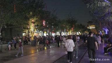 前门商业街夜景彩色图片旅行者素材