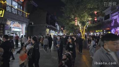 前门大街夜景路文化影视视频素材