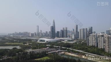 深圳南山商务建筑群航拍