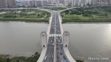泉州晋江田安大桥交通航拍