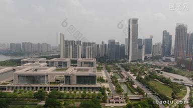 惠州城市高楼商务建筑航拍