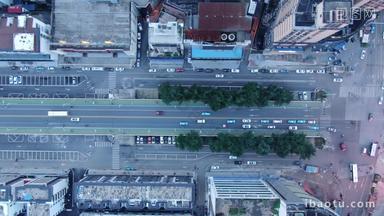 广州城市交通航拍俯拍