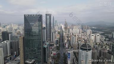 深圳城市高楼商务建筑航拍