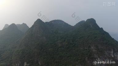 广西桂林奇山山峰航拍