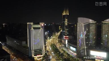 武汉光谷夜景航拍