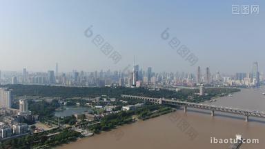 武汉城市高楼建筑航拍