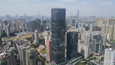 武汉长城汇商务建筑航拍