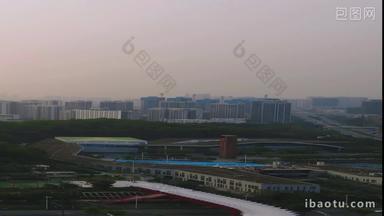 深圳郊区城市建设航拍竖屏