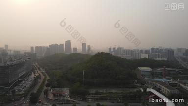 深圳城市雾霾航拍