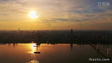 城市唯美日落实拍4k