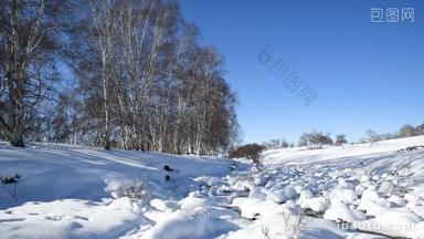 内蒙古雪馒头冬天雪景奇观