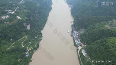 湖北宜昌三峡风景航拍