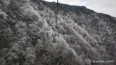 冬天雪景雾凇贵州梵净山