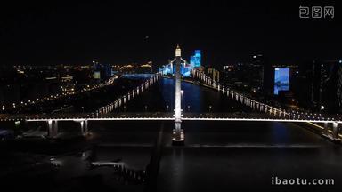 <strong>福建福州</strong>鼓山大桥夜景航拍