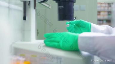 化验室生物细胞培养实验微距