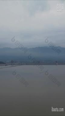 航拍湖北宜昌三峡大坝