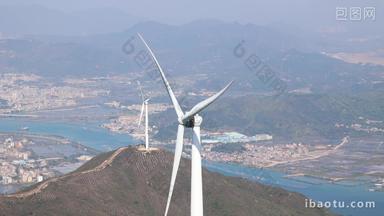 风电<strong>风能</strong>风车新能源绿色实拍4k