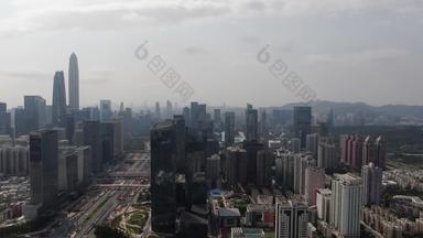 广东深圳城市风光航拍