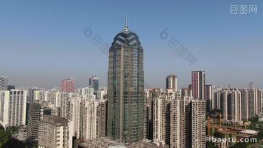 广西柳州城市商务建筑高楼大厦航皮