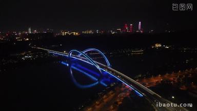 广西<strong>南宁</strong>大桥夜景航拍