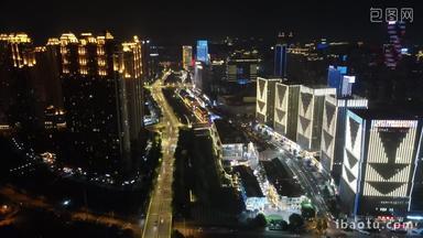 湖北武汉城市夜景楚河汉街