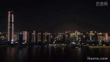 <strong>夜景</strong>灯光武汉城市<strong>夜景</strong>灯光航拍
