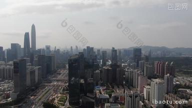 航拍深圳城市建设