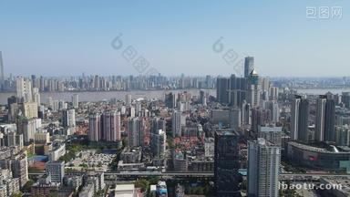 航拍武汉城市建设