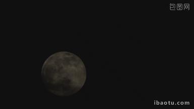 月球移动延时实拍镜头