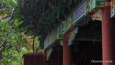 <strong>雨</strong>天屋檐<strong>雨</strong>滴中式建筑<strong>雨</strong>水<strong>雨雨</strong>景