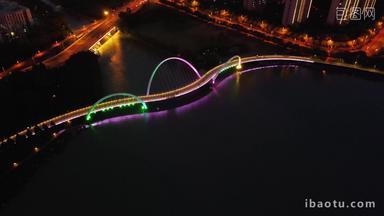 城市特色桥梁夜景灯光