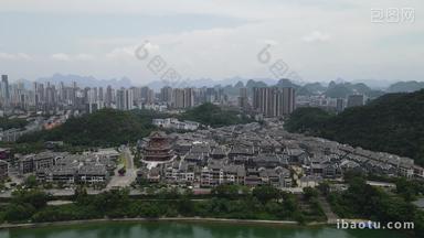4K航拍广西柳州窑埠古镇历史文化古建筑旅游景点
