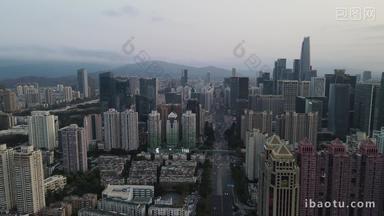 广东深圳城市高楼建筑航拍