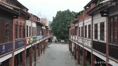 航拍福建漳州古城历史文化古建筑