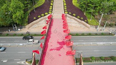 红色旅游景区广西百色起义纪念园航拍