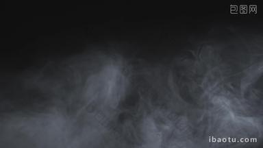 烟雾流动抽象黑白水墨意象背景视频