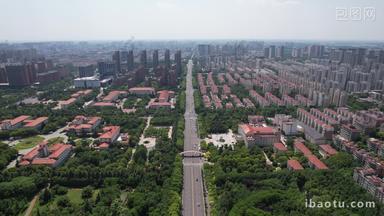 河南许昌城市风光交通航拍