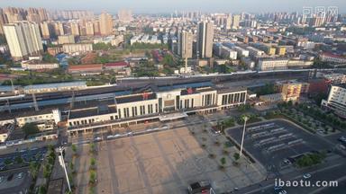 河南许昌火车站航拍