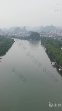 航拍广西桂林城市风光桂林宣传