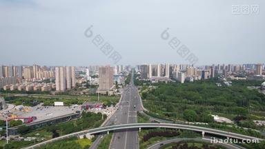 河南郑州城市风光航拍