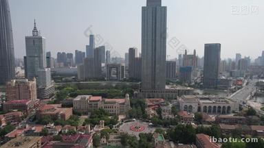 航拍天津城市建设风光