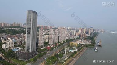 城市航拍湖北宜昌三峡旅游度假区