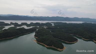 湖北荆州洈水景区4A景区航拍