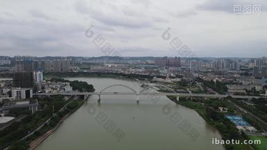 广西柳州凌铁大桥航拍
