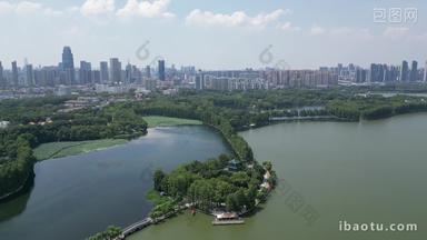 航拍湖北武汉东湖景区