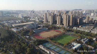 航拍江苏徐州市体育运动学校