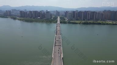 航拍江西吉安大桥赣江