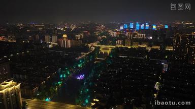 杭州<strong>大运河</strong>武林门西湖广场夜景